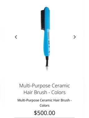 Royale Multi-Purpose Ceramic Hair Brush / Thermal Comb - Blue